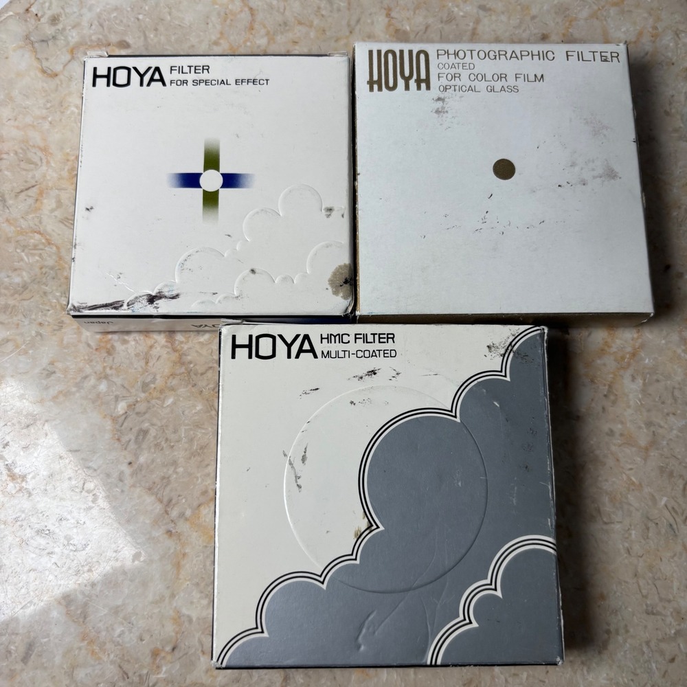 Hoya Camera Lens Filter Lot 58mm 49mm Skylight 1B 80B Flood PL Polarizer‎ Japan